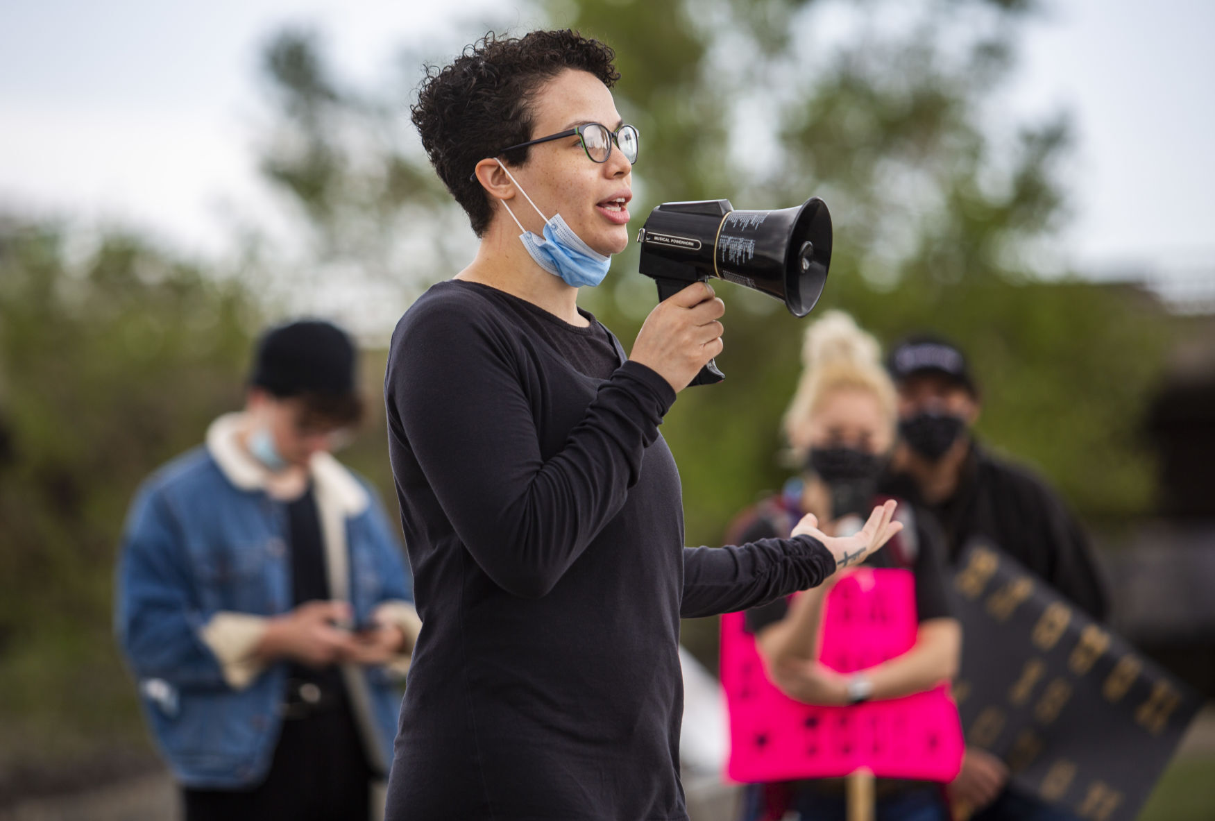 Citizens gather to protest police brutality